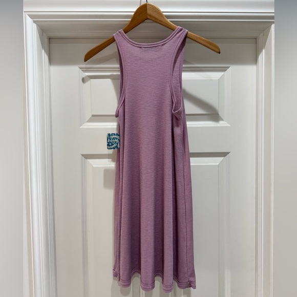 Free People FP Beach La Nite Tank Dress Swim Cover Up Lavender Ribbed XS NWT - Picture 13 of 13